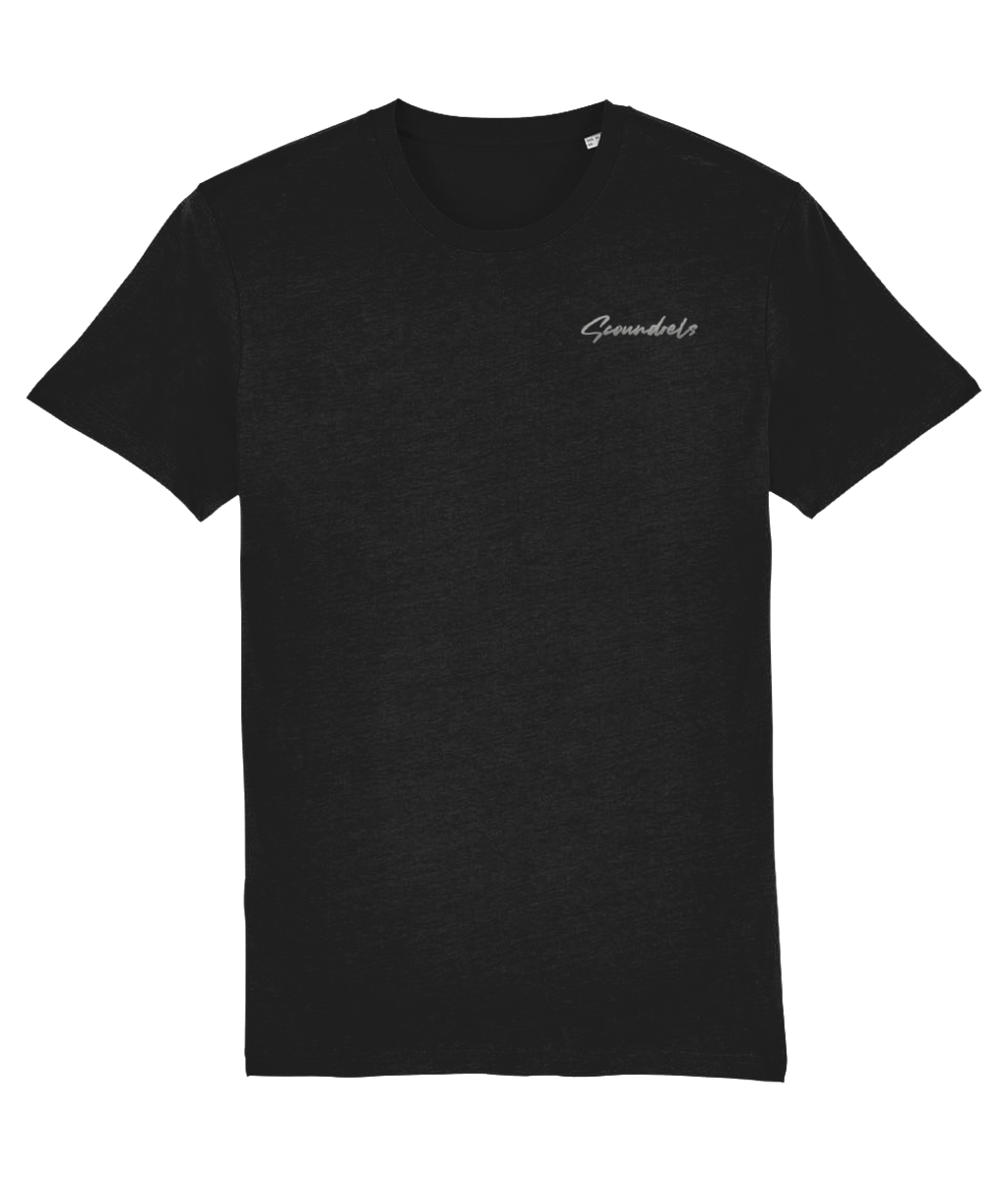 Scoundrels Basic T-shirt met geborduurd logo