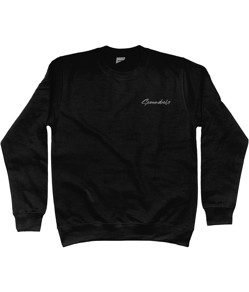 Scoundrels Basic Sweatshirt met geborduurd logo